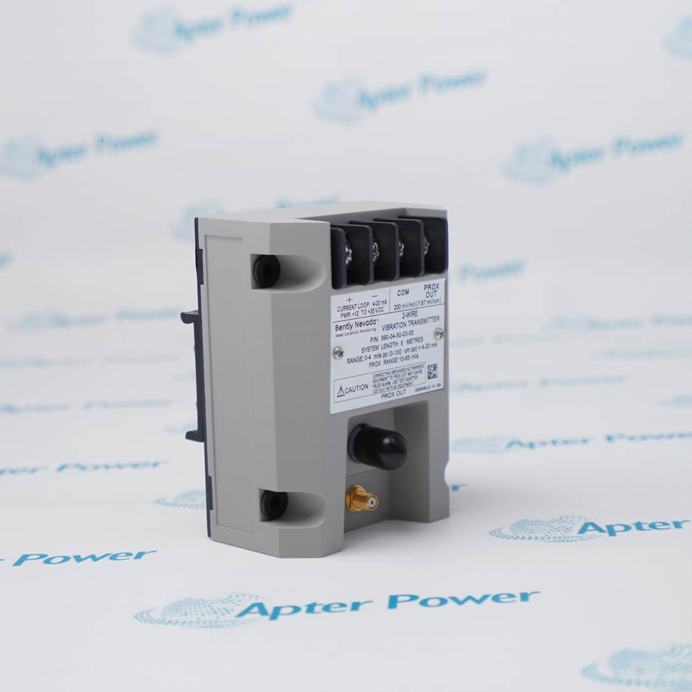 Bently Nevada 990-04-50-03-00 vibration transmitter, terminal block and wiring connections