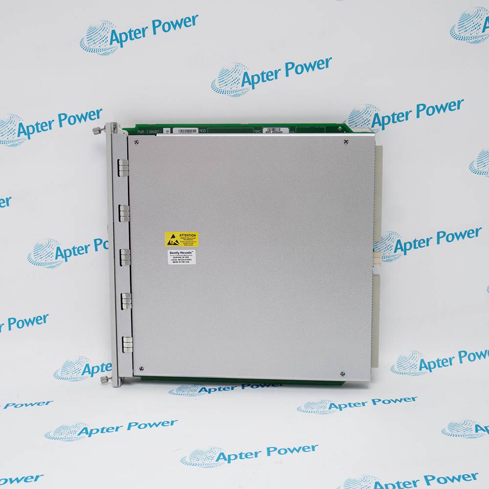 Bently Nevada 3500/22M 138607-01 transient data interface with circuit board components and rack backplane connector