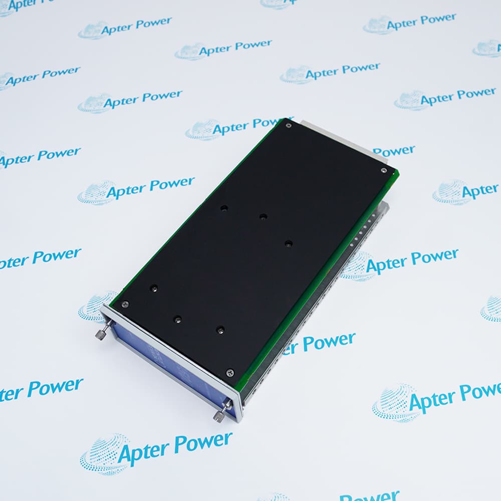Bently Nevada 3500/15 133292-01 power input module, showing terminal connections, circuit board, and identification label