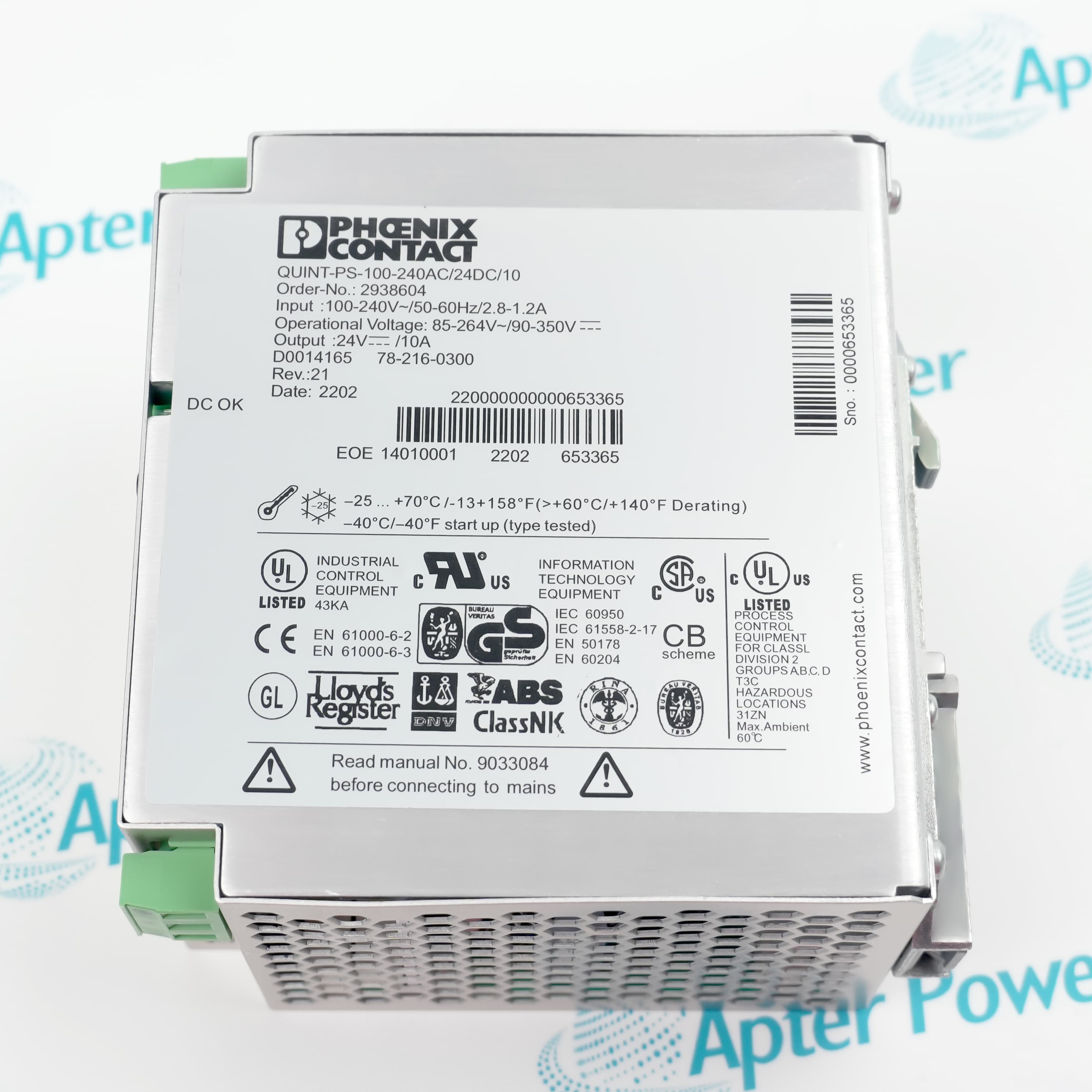 QUINT-PS-100-240AC/24DC/10 2938604 product view 3
