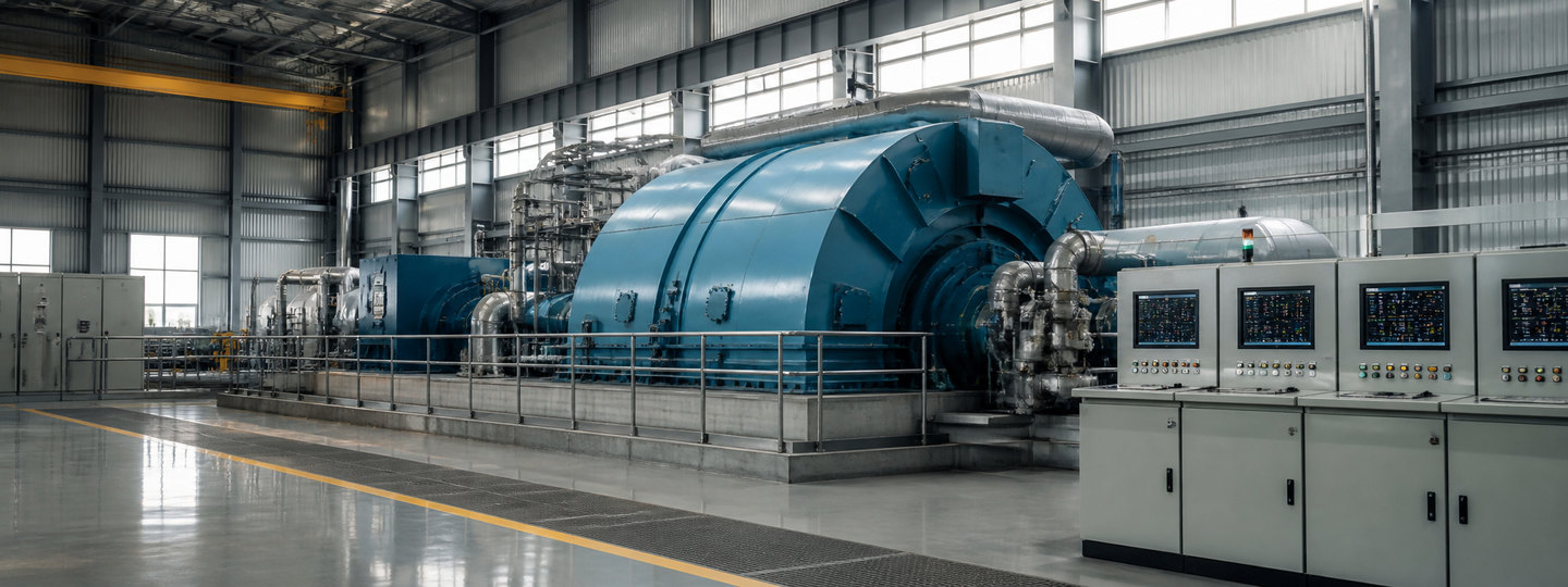 Turbine-generator and machinery-monitoring environment at a power-generation facility
