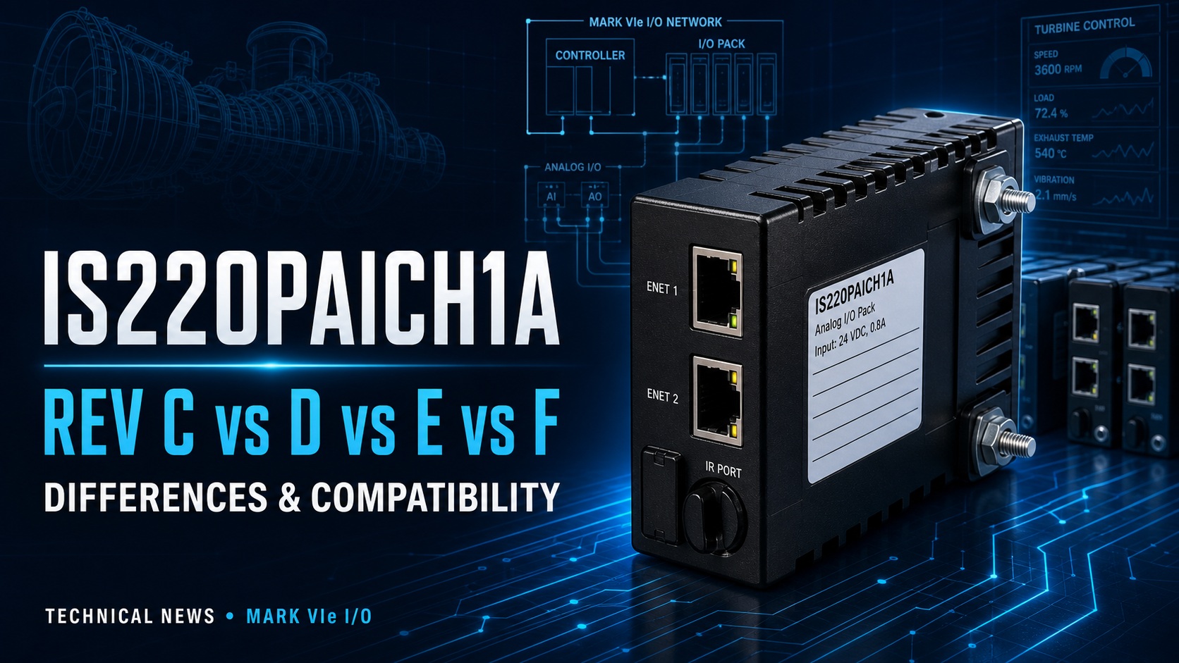 IS220PAICH1A Rev C D E F Differences and Compatibility