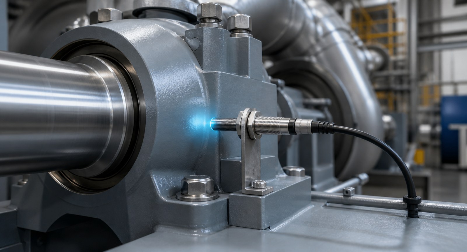 Proximity probe measurement point on rotating equipment