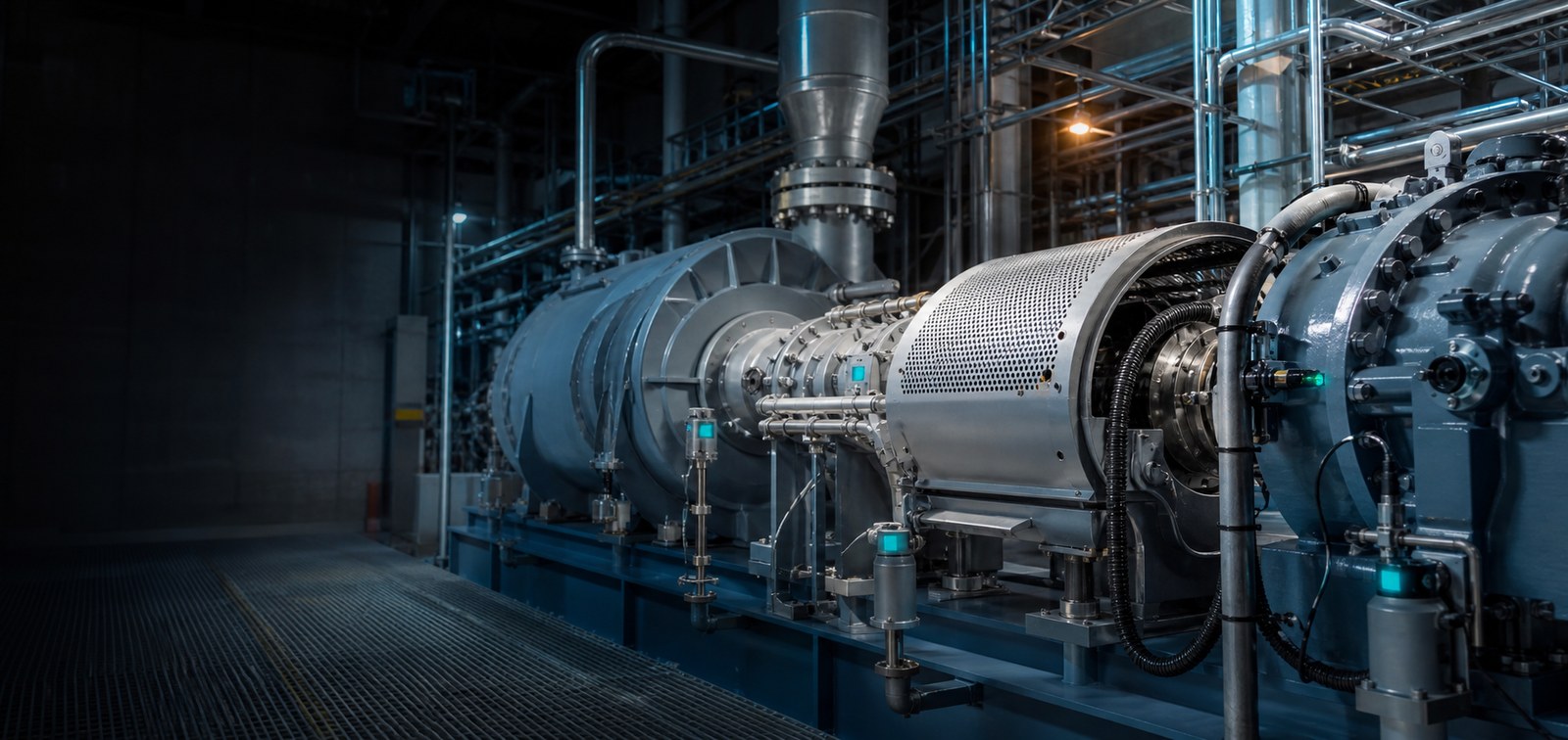 Modern rotating equipment supported by continuous condition monitoring